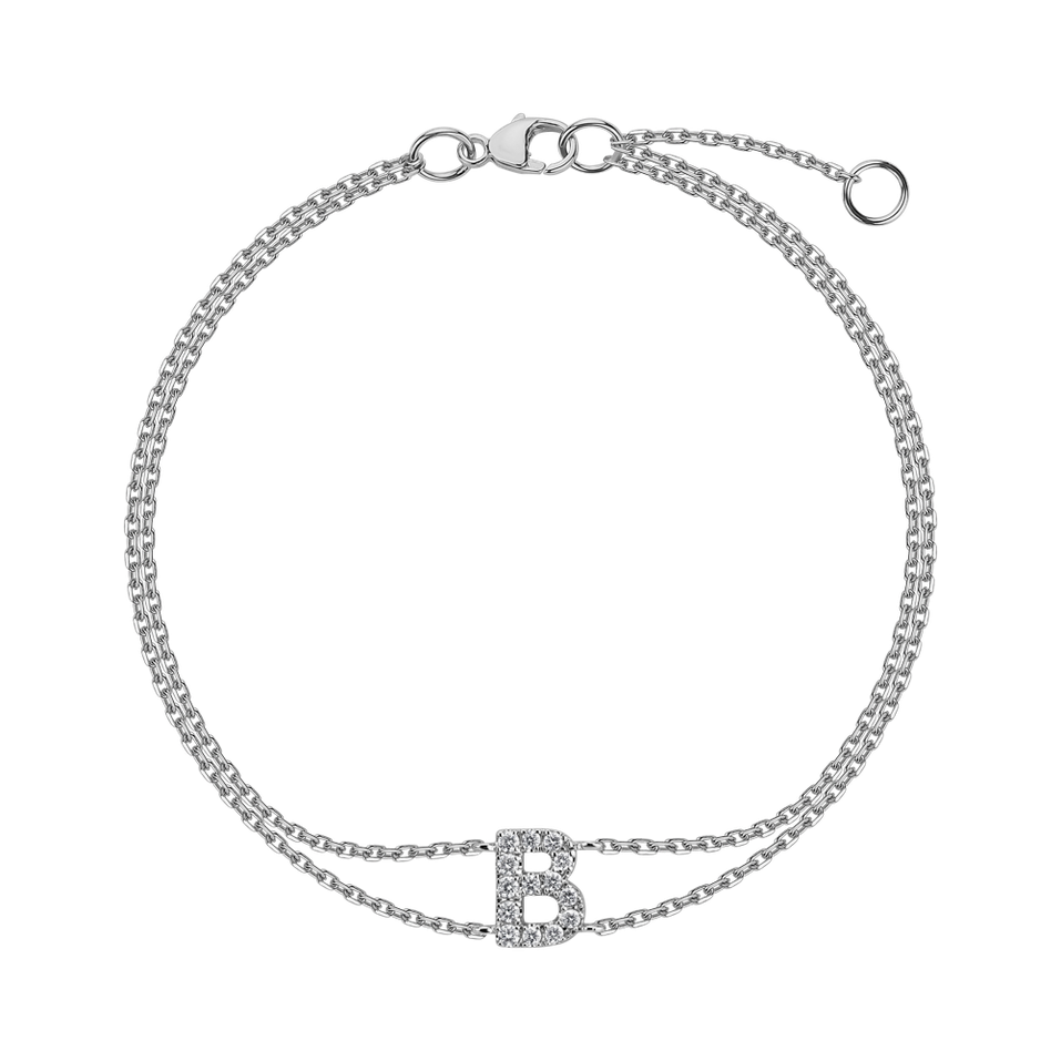 Bracelet with diamonds Alphabet Constellations