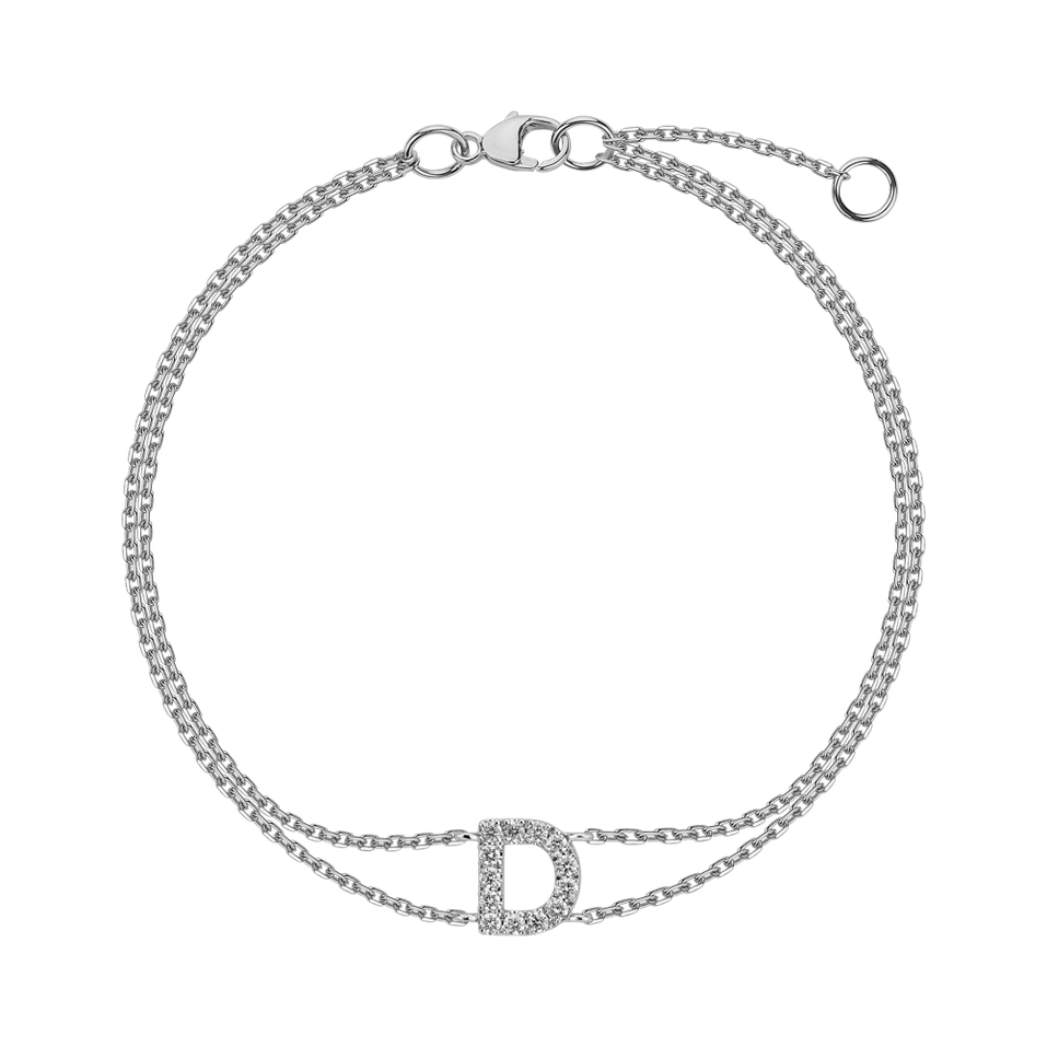 Bracelet with diamonds Alphabet Constellations