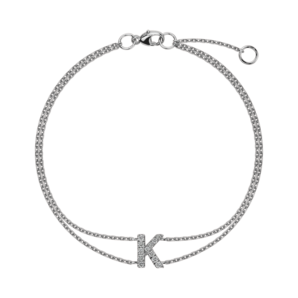 Bracelet with diamonds Alphabet Constellations