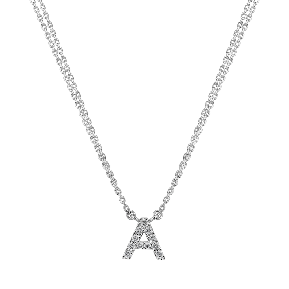 Diamond necklace Shiny Alphabet