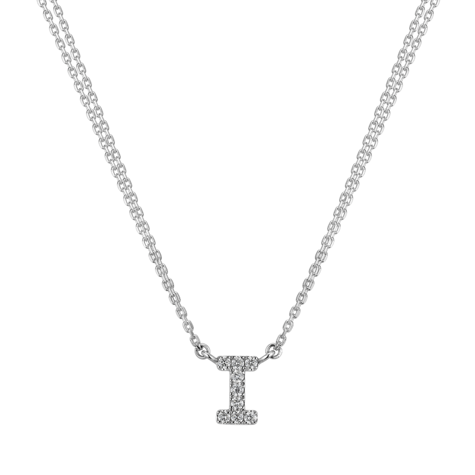 Diamond necklace Shiny Alphabet