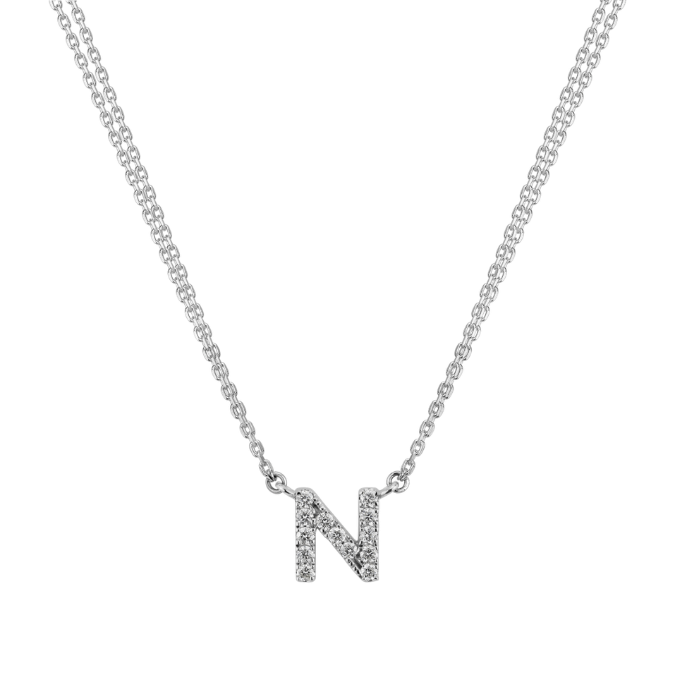 Diamond necklace Shiny Alphabet