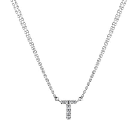 Diamond necklace Shiny Alphabet