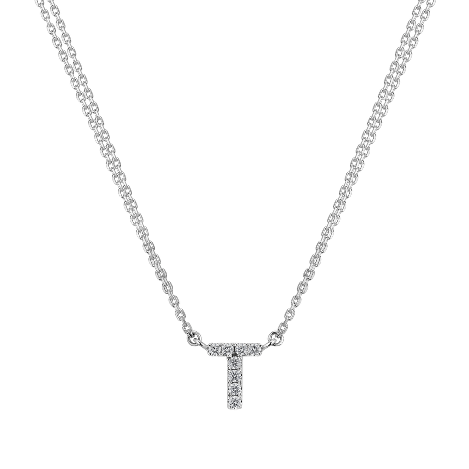 Diamond necklace Shiny Alphabet