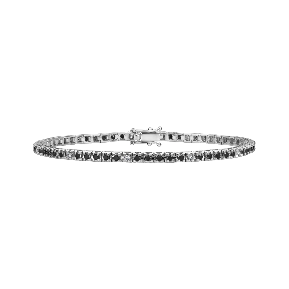 Bracelet with black and white diamonds Ralana