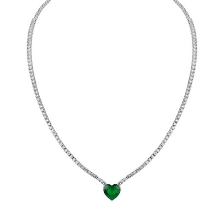 Diamond necklace with Emerald Gremory