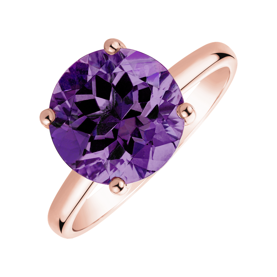 Ring with Amethyst Bonbon