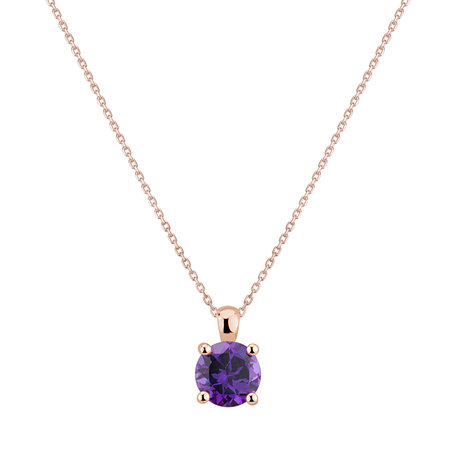 Necklace with Amethyst Brazil Monsoon Bonbon