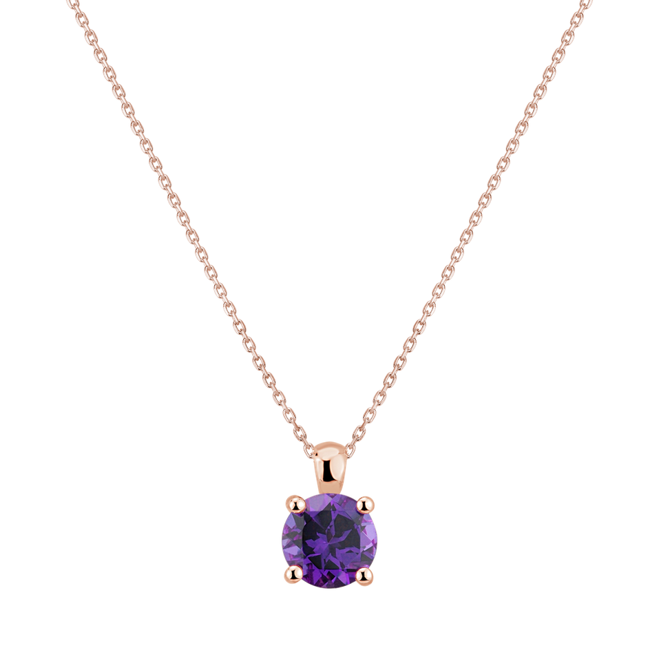 Necklace with Amethyst Brazil Monsoon Bonbon