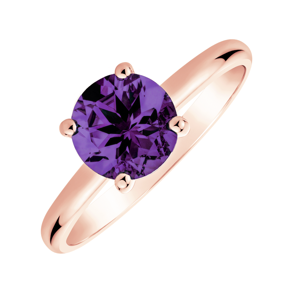 Ring with Amethyst Bonbon