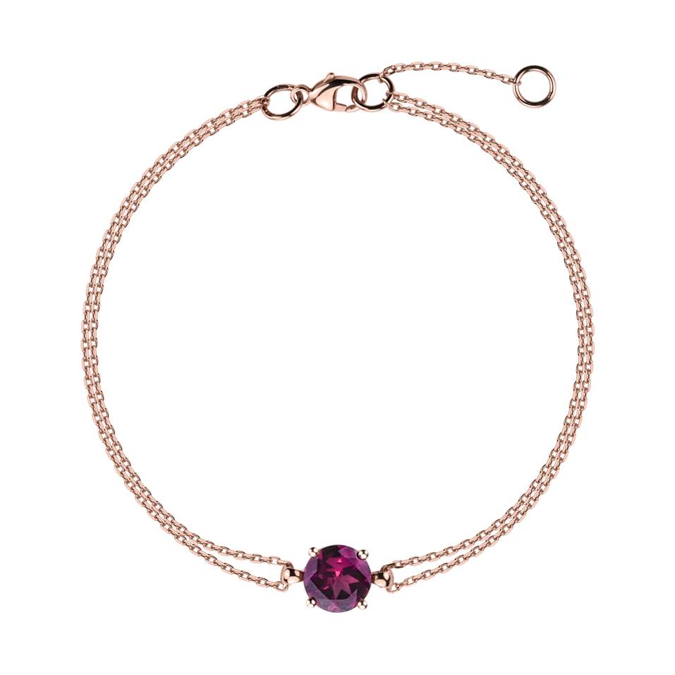 Bracelet with Rhodolite Roneme