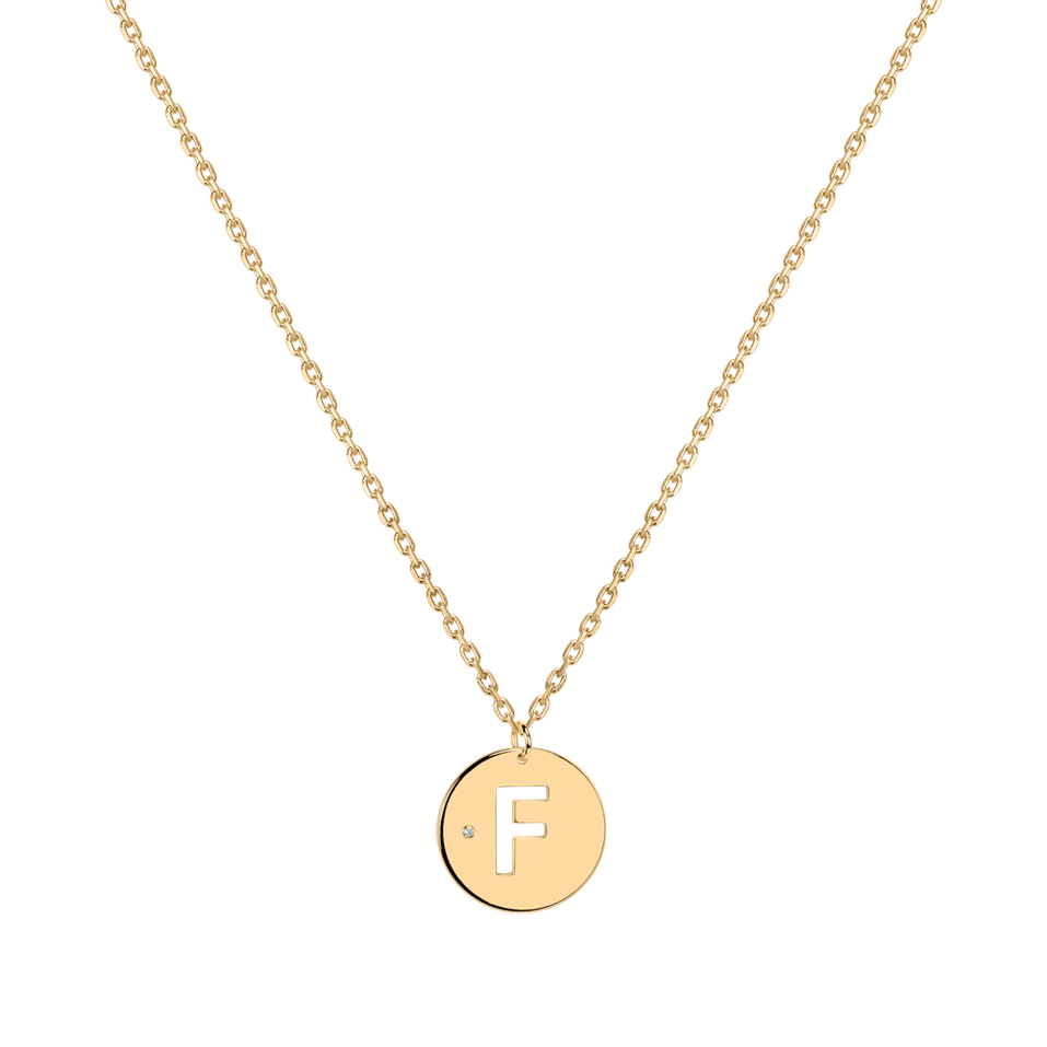 Diamond necklace Cut Coins F