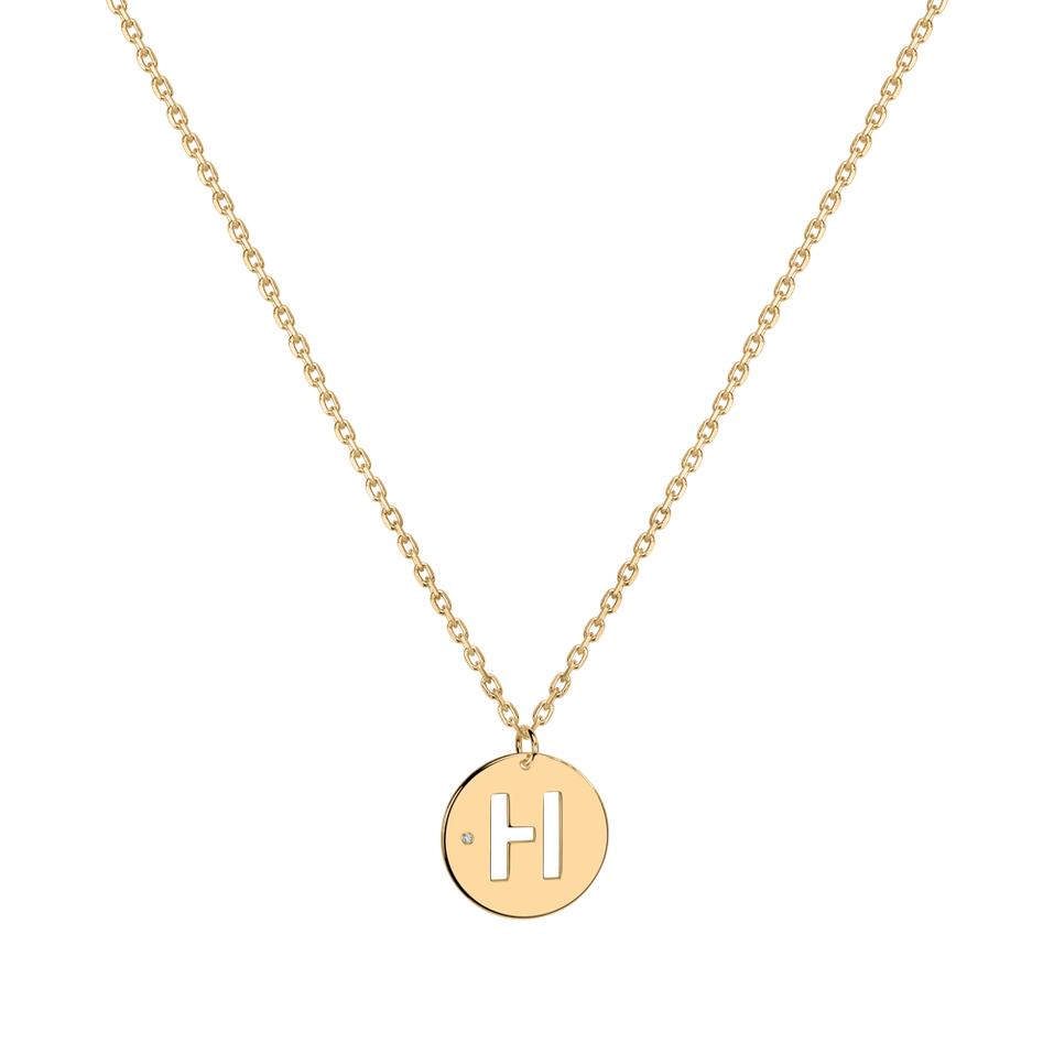 Diamond necklace Cut Coins H