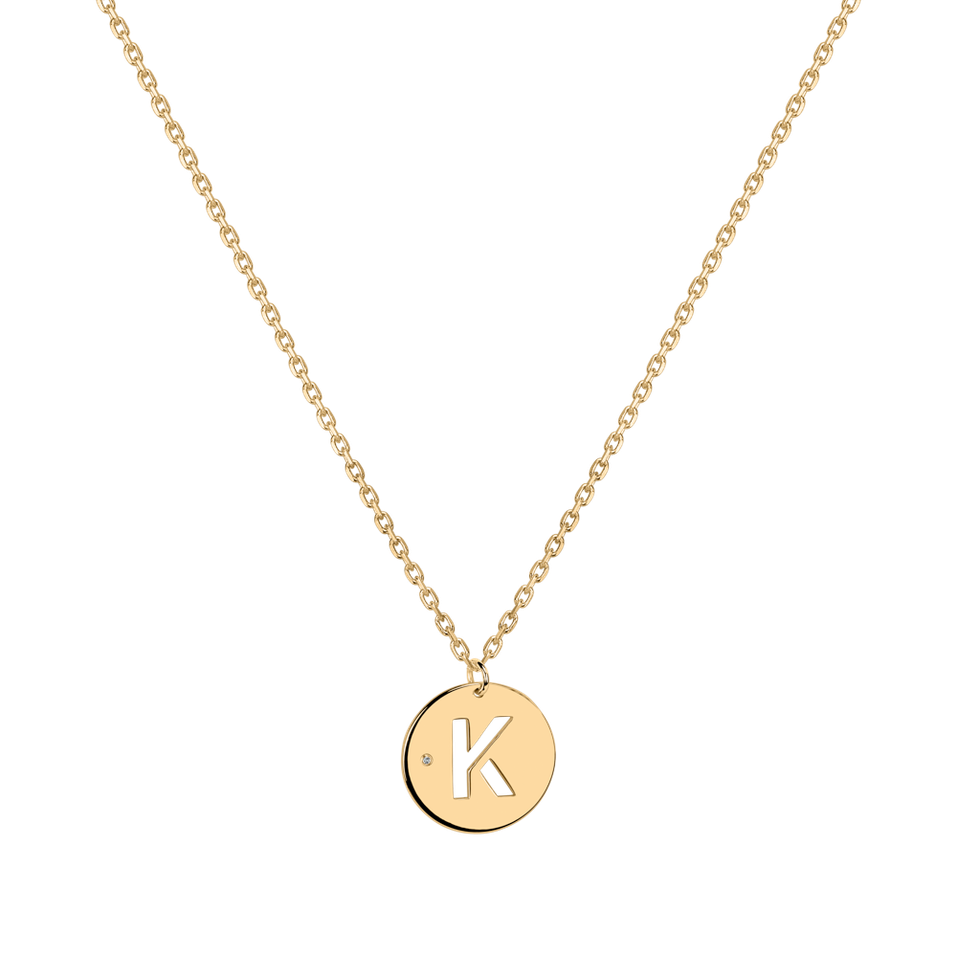 Diamond necklace Cut Coins K