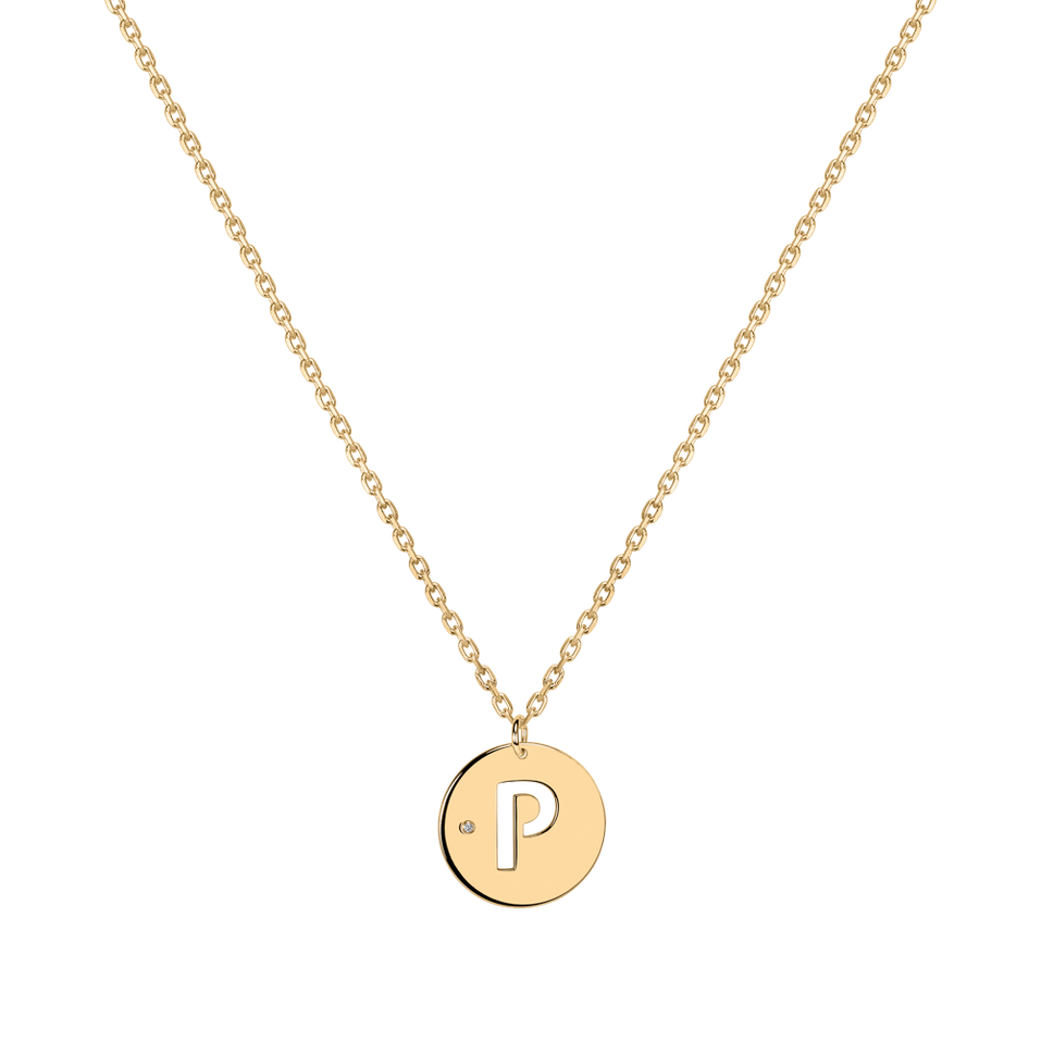 Diamond necklace Cut Coins P