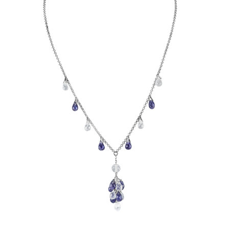 Necklace with Iolite and Topaz Gracious Lure