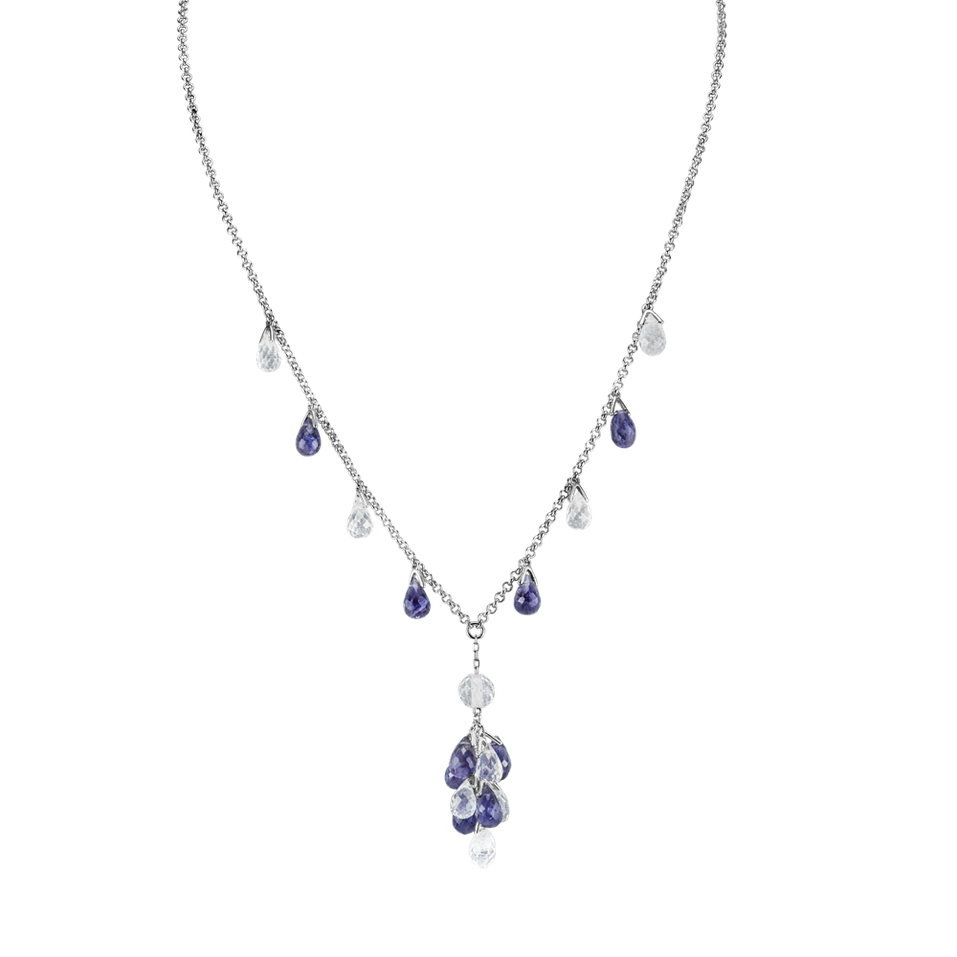 Necklace with Iolite and Topaz Gracious Lure