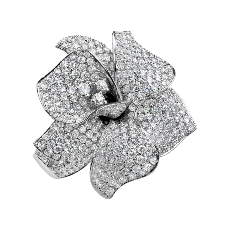 Diamond ring Fantasy Flower