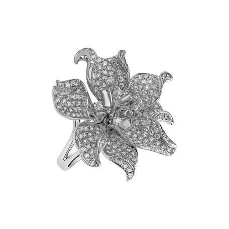 Diamond ring Royal Flower