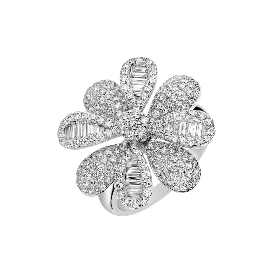 Diamond ring Lucky Flower