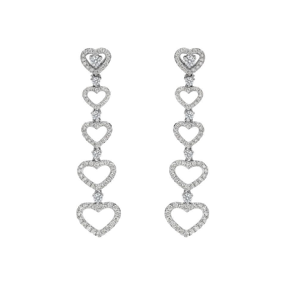 Diamond earrings Hearts Halliday