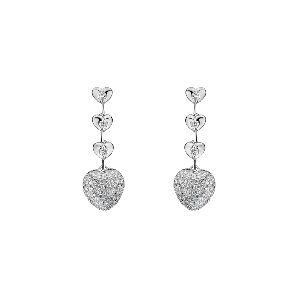 Diamond earrings Divine Hearts