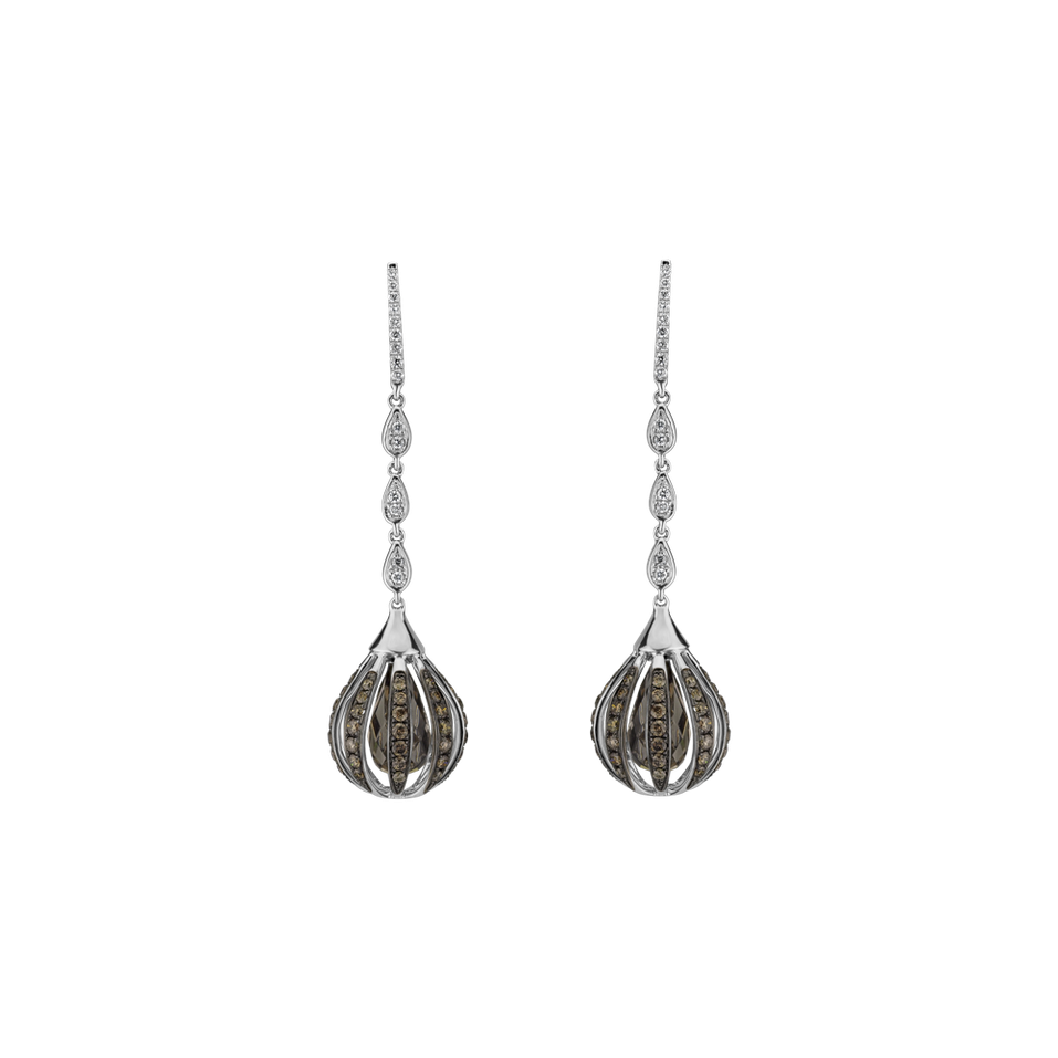 Diamond earrings and Quartz Habiba