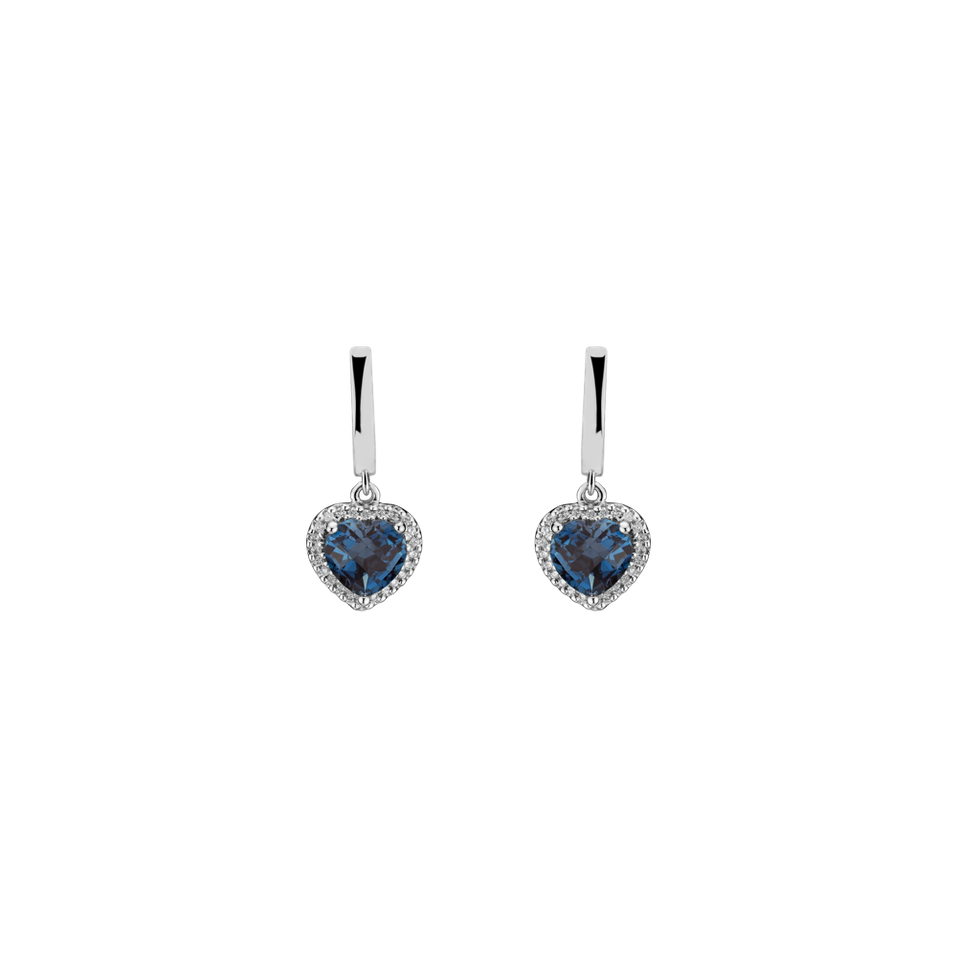 Diamond earrings with Topaz Sweet Infatuation