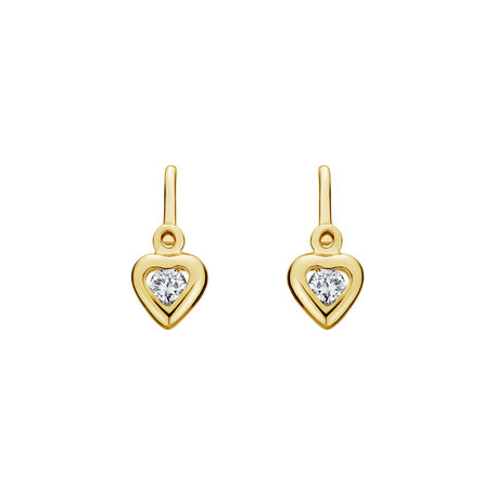 Children's diamond earrings Cute Kid