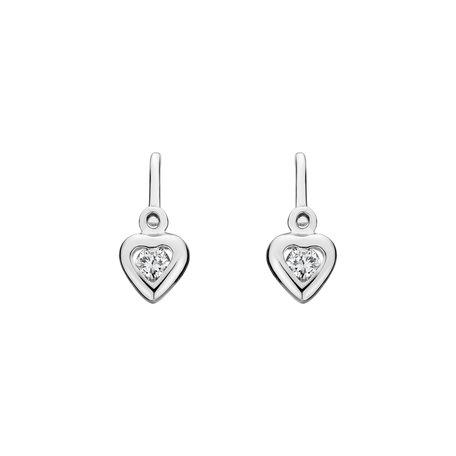 Children's diamond earrings Cute Kid