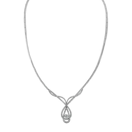 Diamond necklace Cream