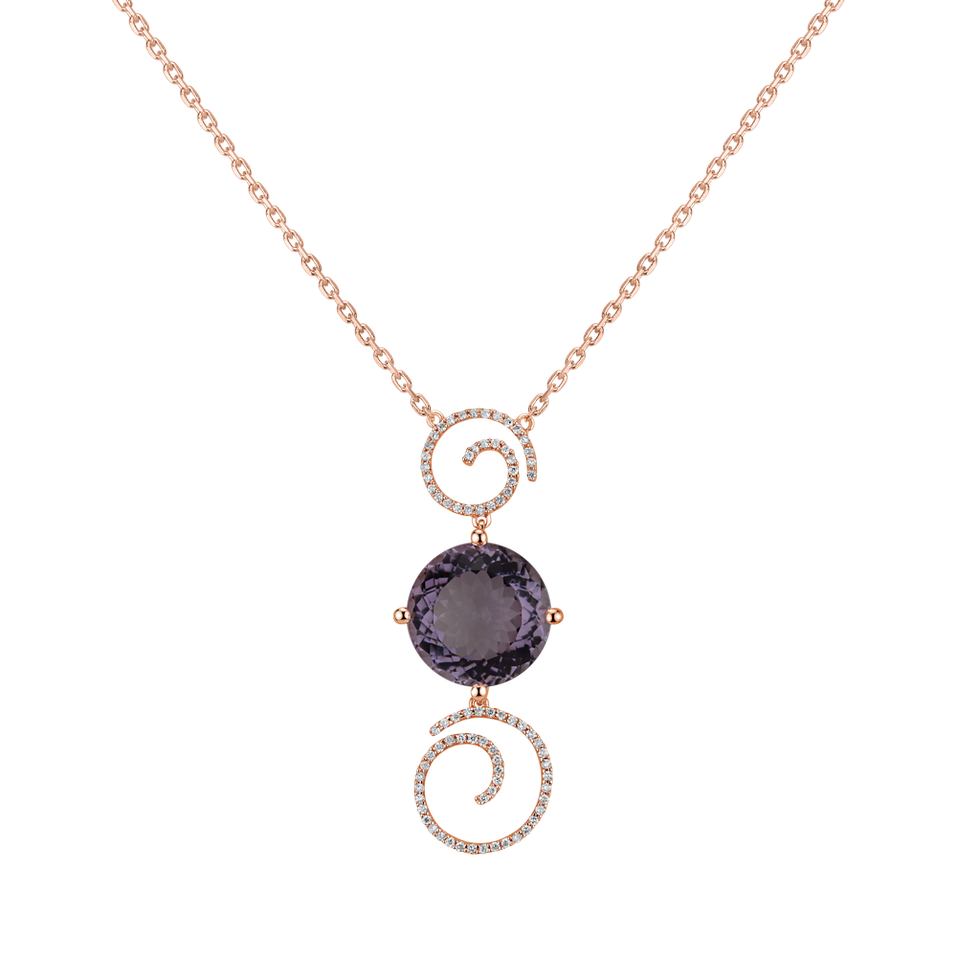 Diamond necklace with Amethyst Unique Membership