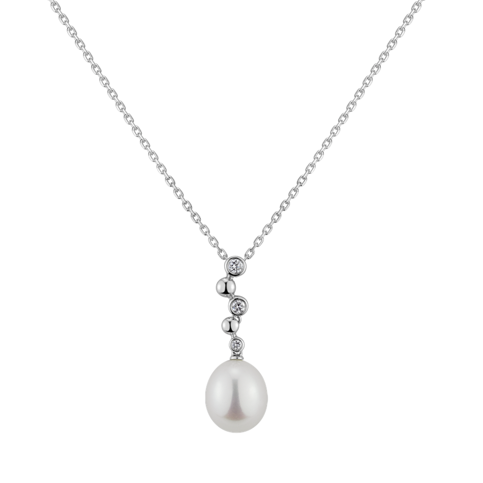 Diamond pendant with Pearl Pearl Royalty