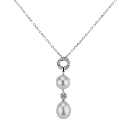 Diamond pendant with Pearl Pearl Empire