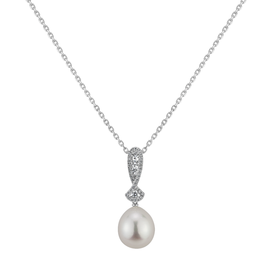 Diamond pendant with Pearl Soul of the Ocean