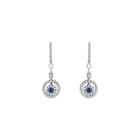 Diamond earrings with Sapphire Melissa