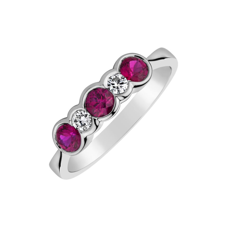 Diamond ring with Ruby Maximilien