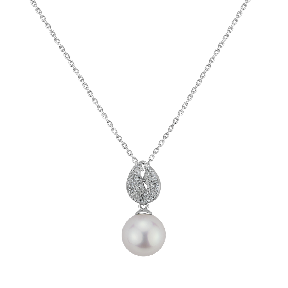 Diamond pendant with Pearl Lavish Coast