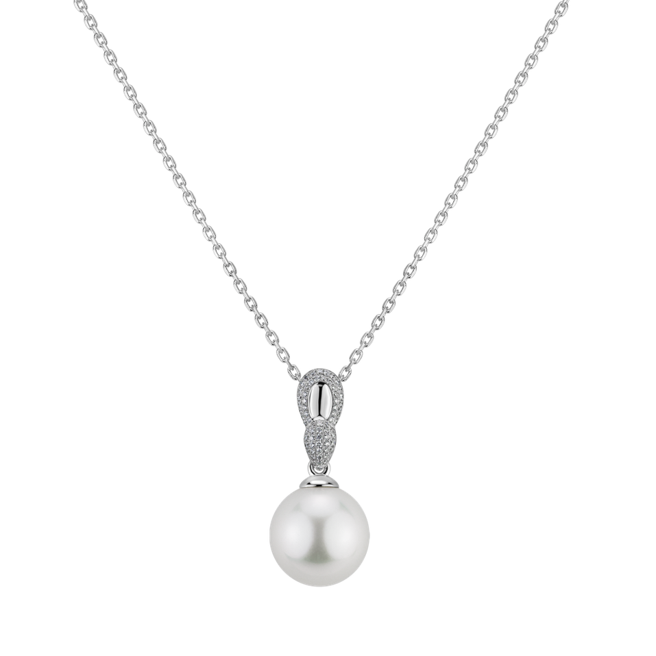 Diamond pendant with Pearl Dvine Passion