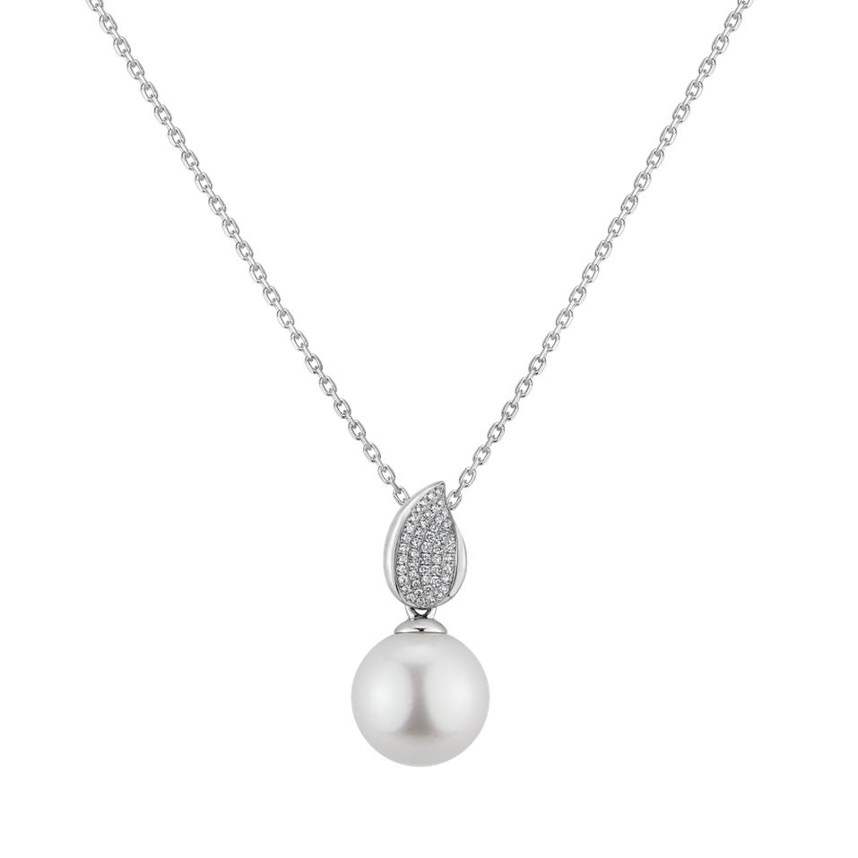 Diamond pendant with Pearl Eden Glory