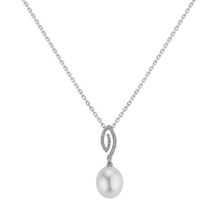 Diamond pendant with Pearl Atlantida Treasure