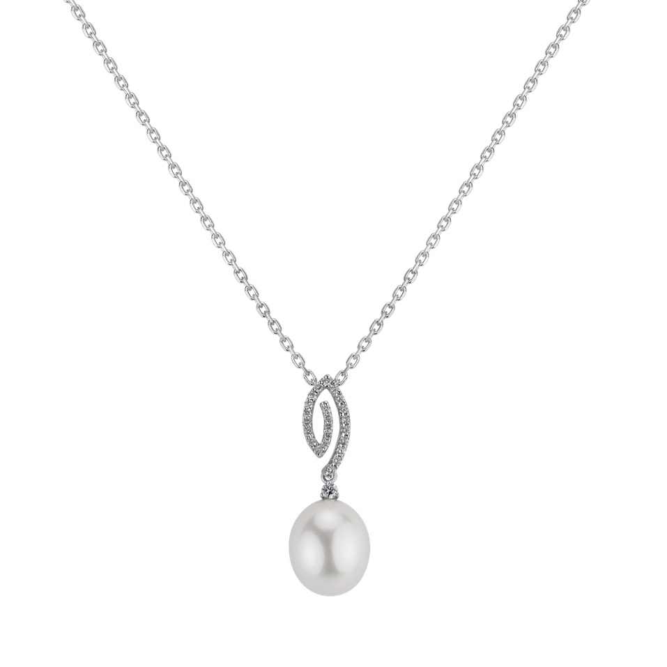 Diamond pendant with Pearl Atlantida Treasure