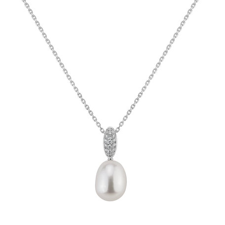 Diamond pendant with Pearl Neptunian Glory