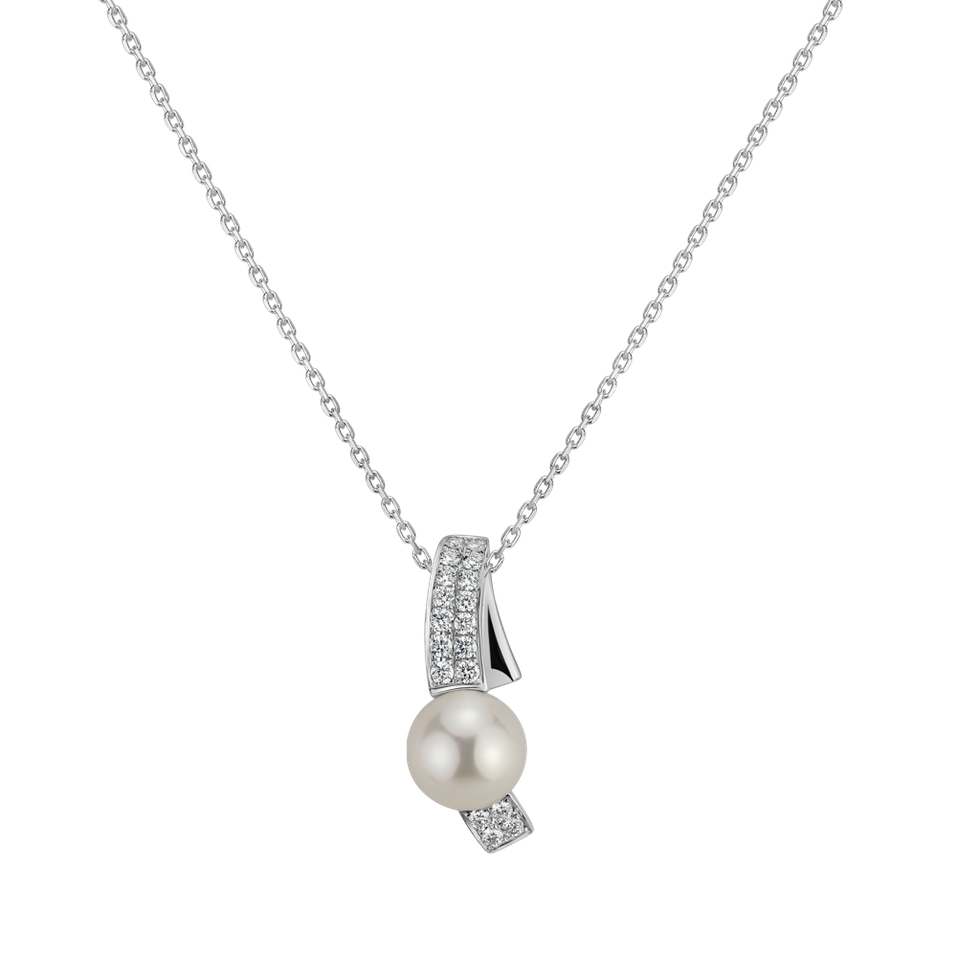 Diamond pendant with Pearl Secret Affair