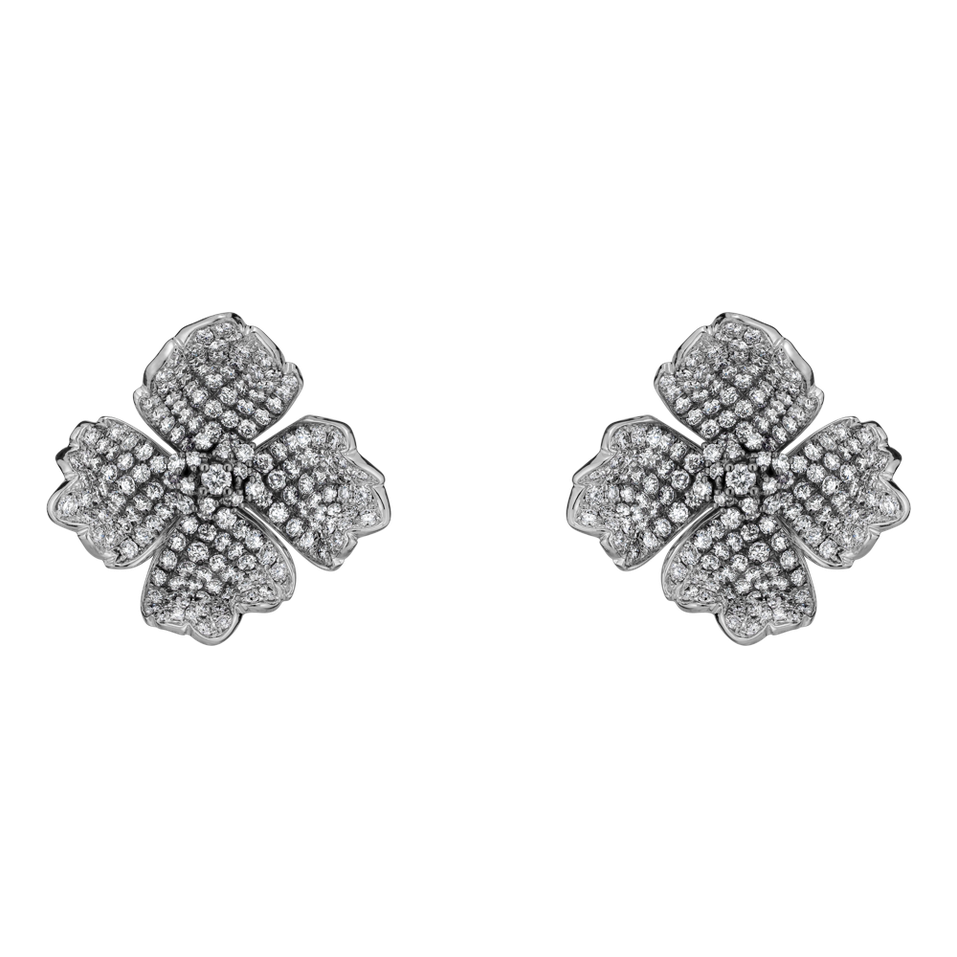 Diamond earrings Queenie Orchid