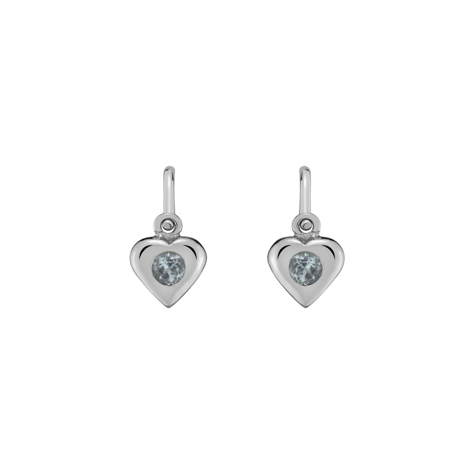 Children's earrings with Topaz Eternal Love