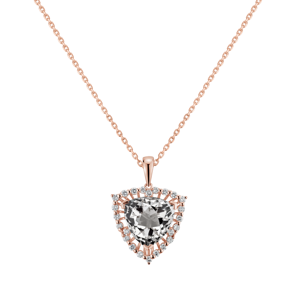 Diamond pendant with Topaz Deralf