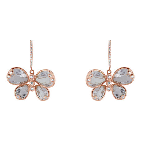 Diamond earrings and Topaz Mandie