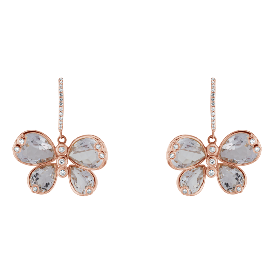 Diamond earrings and Topaz Mandie