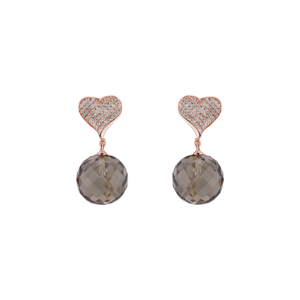 Diamond earrings with Quartz Voidwoken